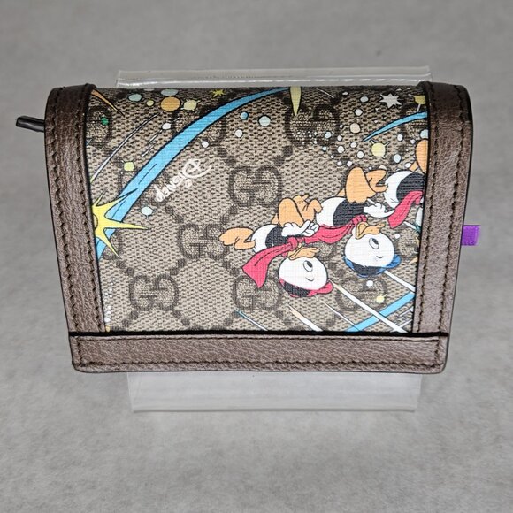 Gucci Supreme Canvas Donald Duck Limited Edition Wallet Organizer w Box Disney - Picture 6 of 11